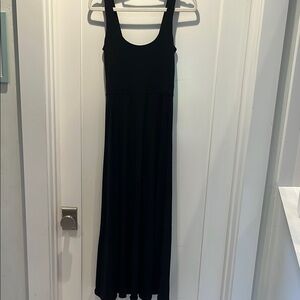 J. Crew Black Maxi Dress Sleeveless Scoop Neck